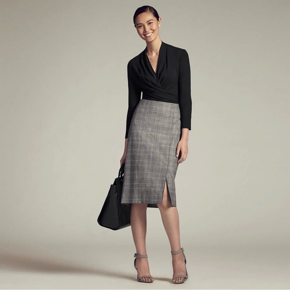 MM LAFLEUR The Mulberry skirt in plaid